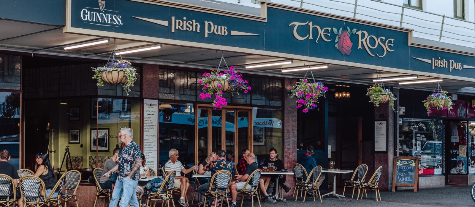 The Rose Irish Pub. Open everyday from midday. . 