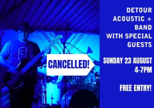 Acoustic Detour, Liz & Keith + Special Guests - 4-7pm Sunday 23 August. 