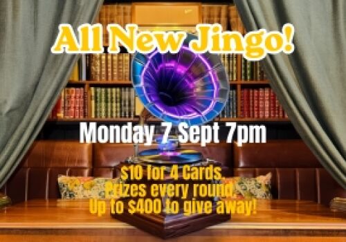 All New Jingo - Starts 7 September. 
