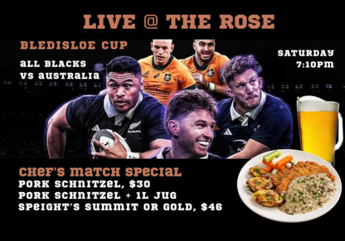 Bledisloe Cup Live at the Rose - 10th & 17th October. 