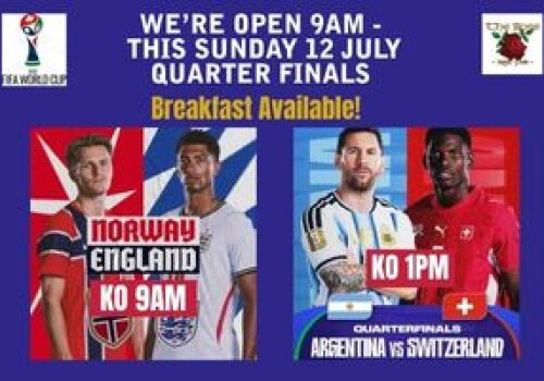 FIFA World Cup Quarter Finals - This Sunday. 