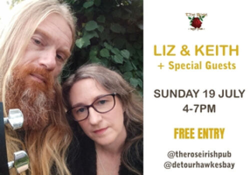 Liz & Kewith + Specila Guests - 4-7pm Sunday 19 July. 
