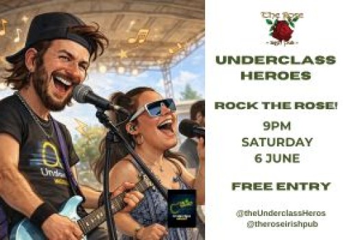 Underclass Heros Live - Sat 6 June. 
